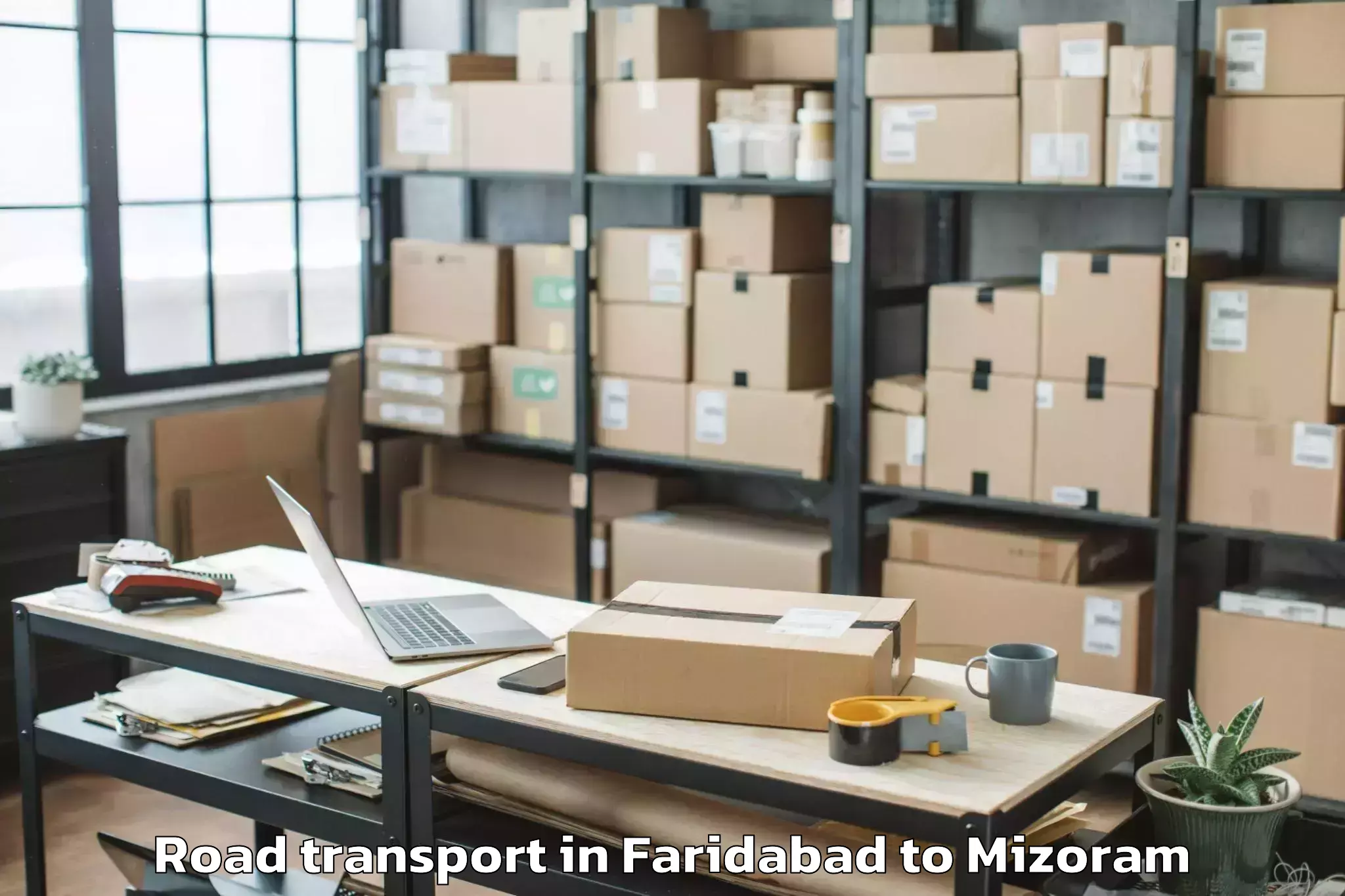 Discover Faridabad to Chawngte Road Transport